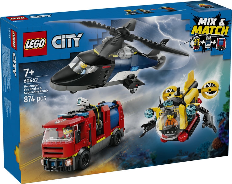 City Helikopter, Brandbil Och Ubåt