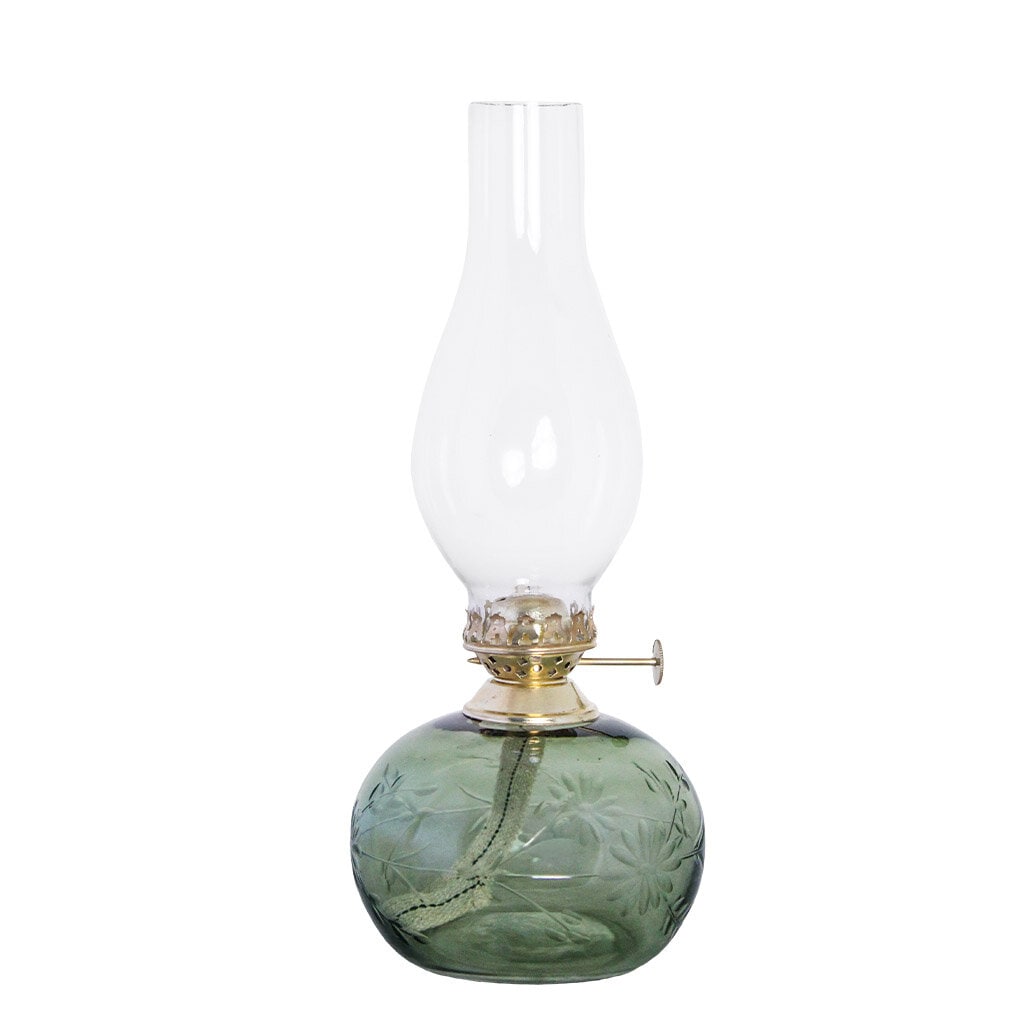 Fotogenlampa Oval Blomma