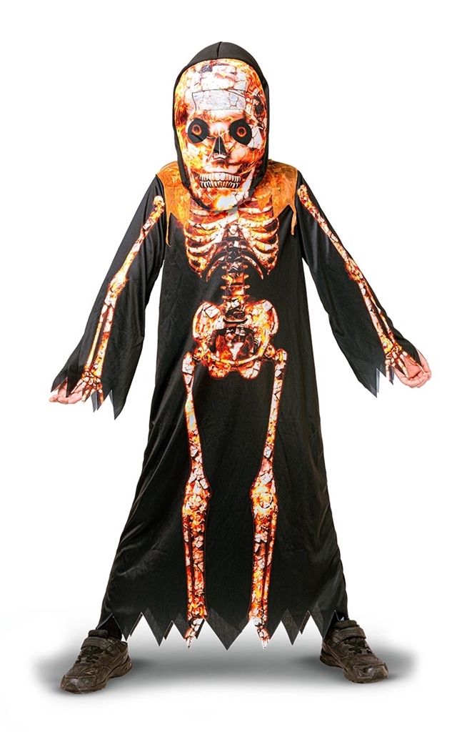 Eld-skelettdemon 160 cm