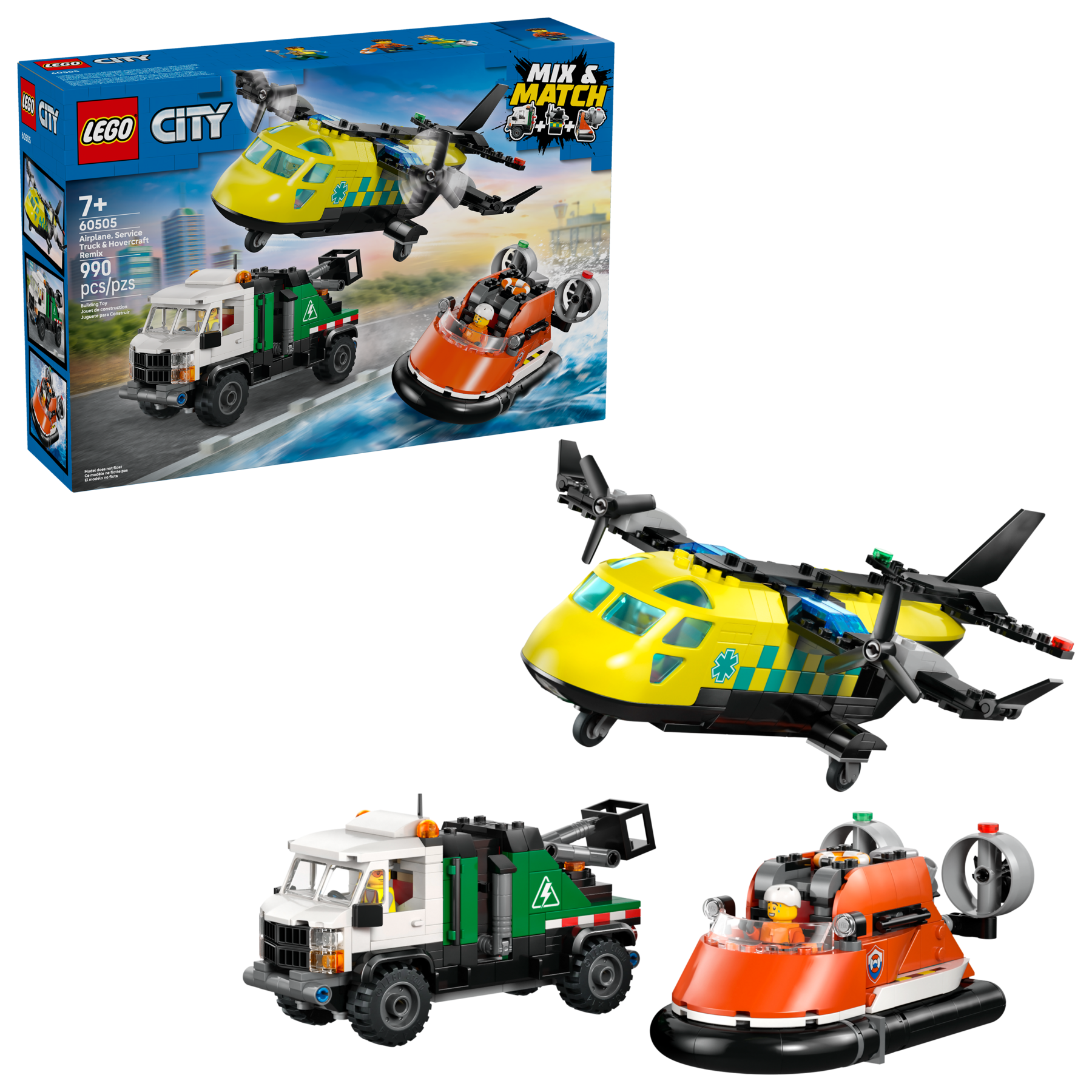 City Flygplan, Servicebil och Svävare