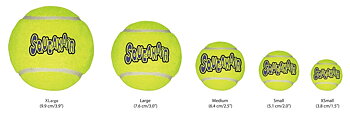 Kong Tennisboll med pip 3-pack, M