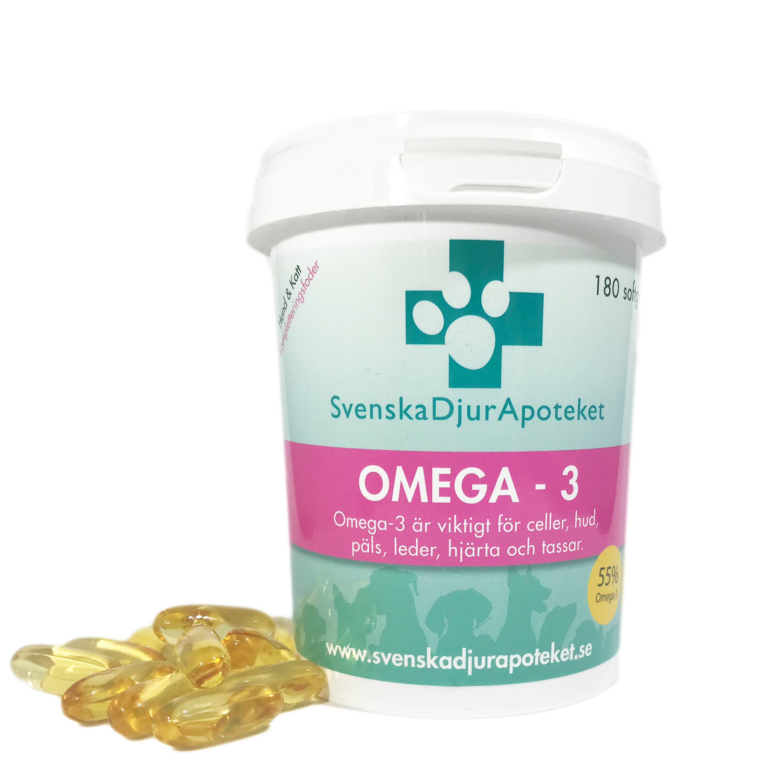 Svenska Djurapoteket Omega-3 180 kapslar