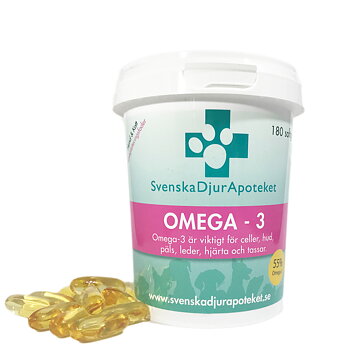Svenska Djurapoteket Omega-3 180 kapslar