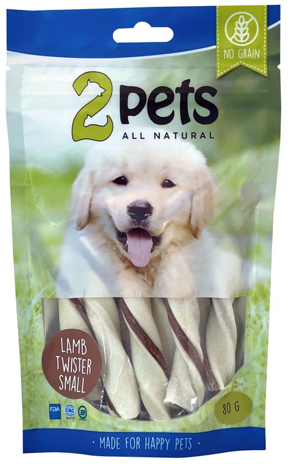 2Pets Tuggtwister Lamm 80g, S