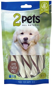 2Pets Tuggtwister Lamm 80g, S