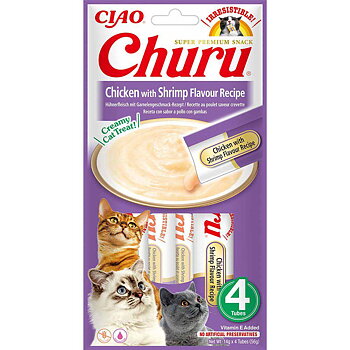 Churu Cat Chicken with Shrimp 4-pack