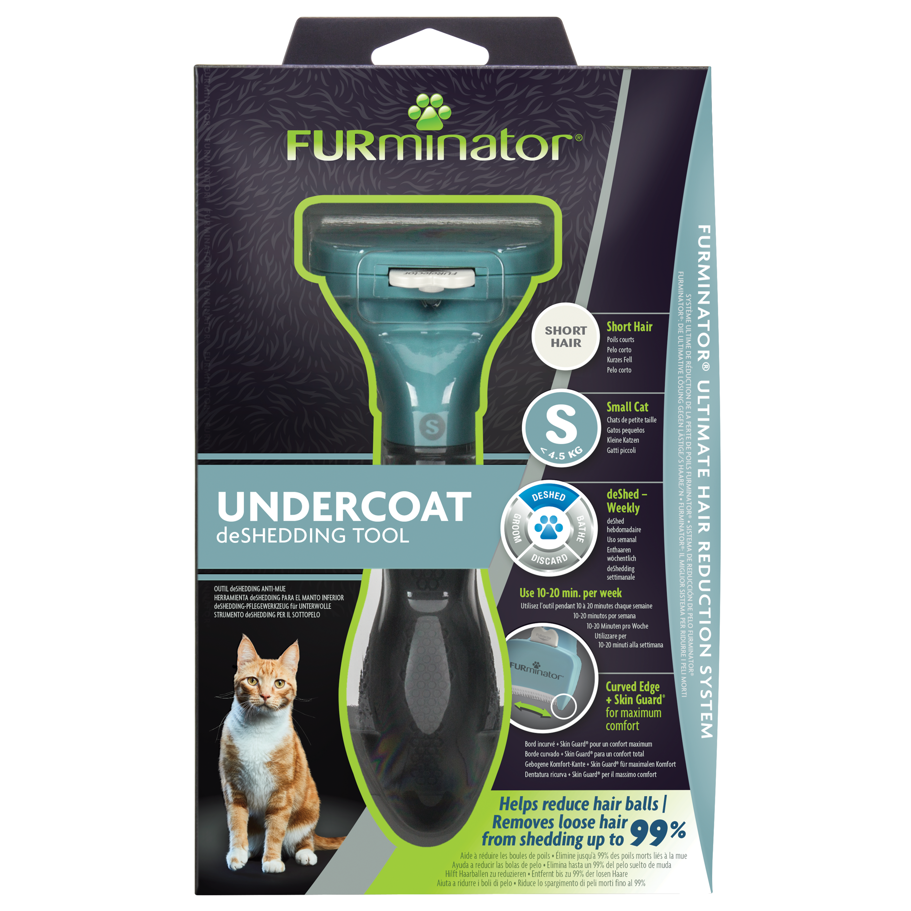 FURminator Cat Short Hair, flera storlekar - 3