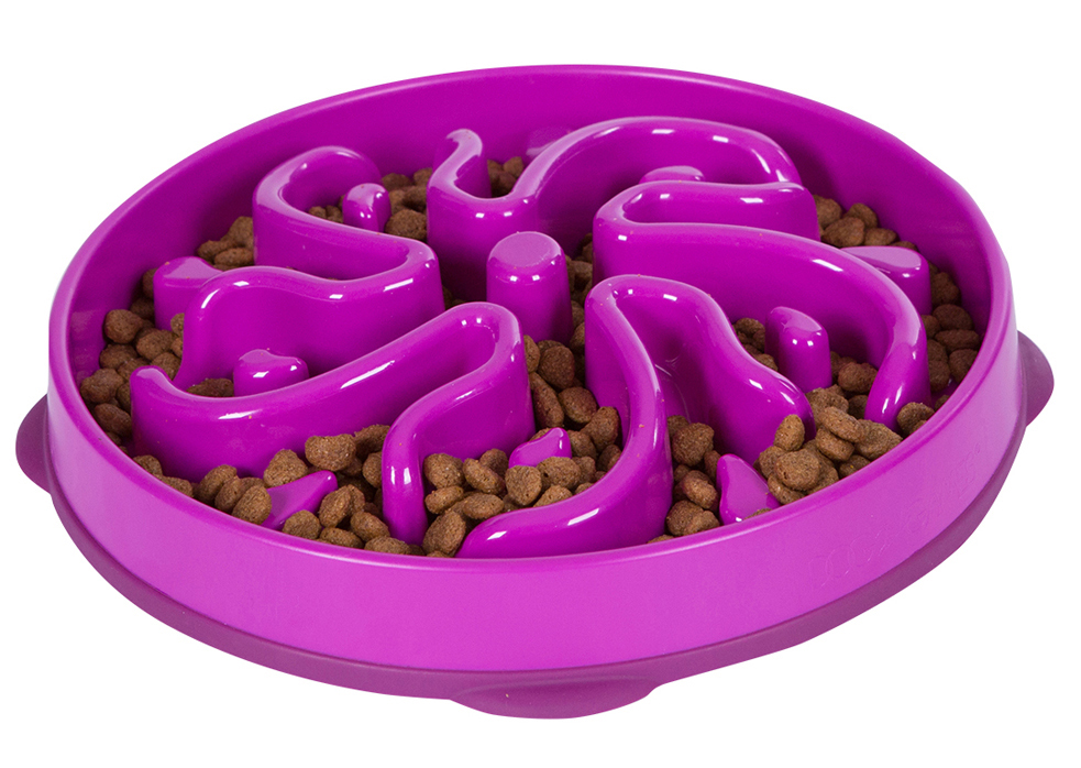 Outward Hound Fun Feeder Lila, flera Storlekar