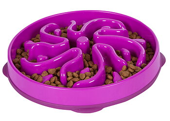 Outward Hound Fun Feeder Lila, flera Storlekar
