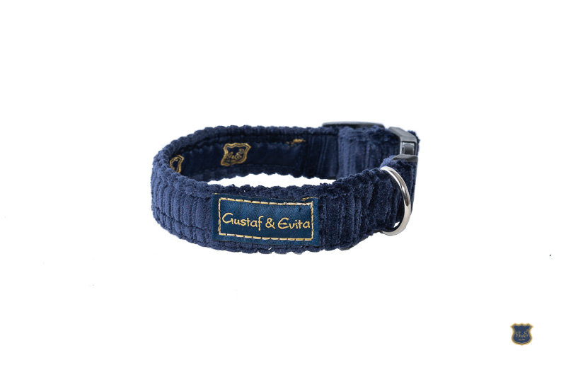 Gustaf & Evita Halsband Manchester Blå 40cm