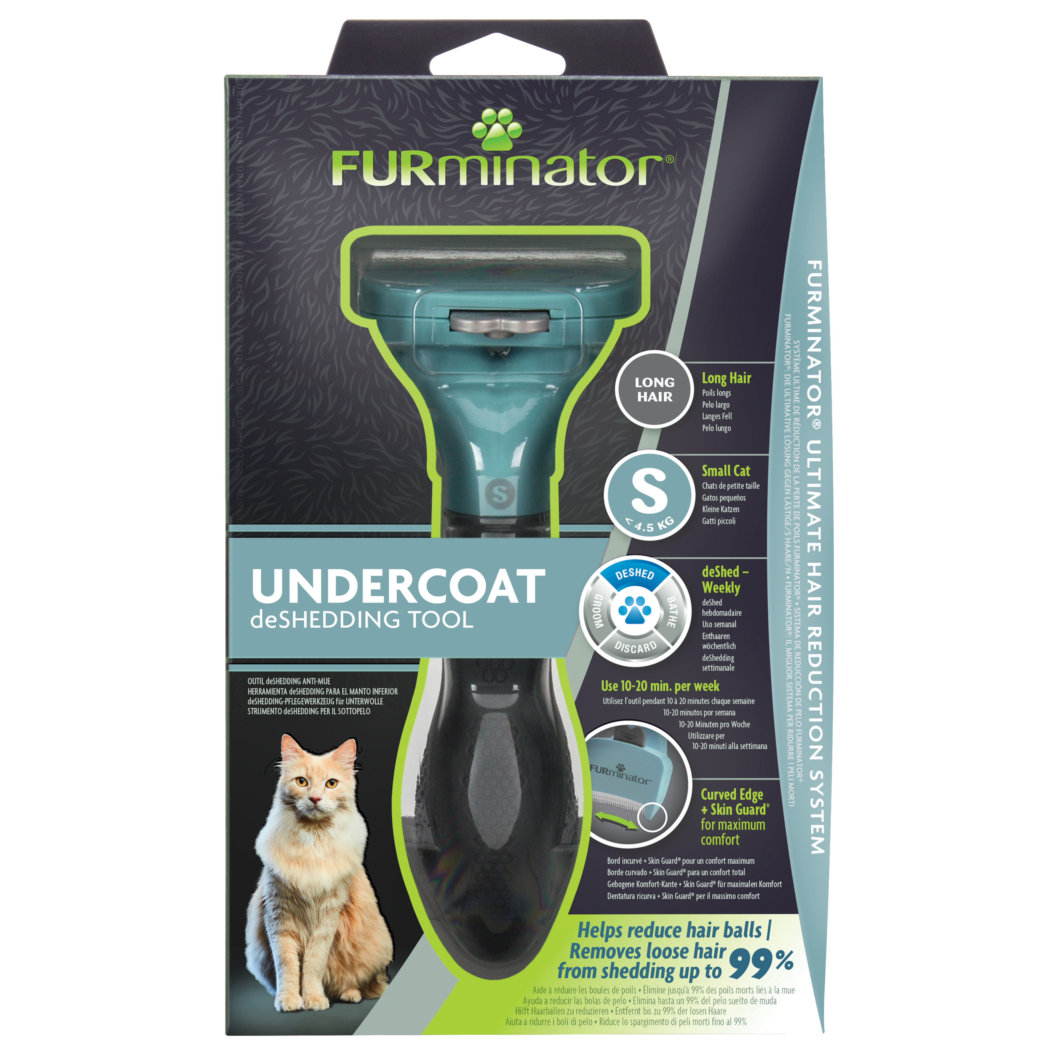 FURminator Cat Long Hair, flera storlekar - 2