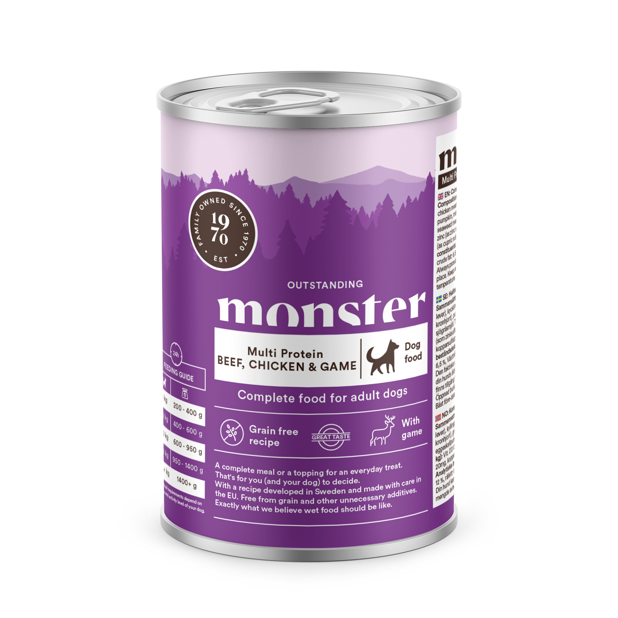 Monster Multi Protein Beef, Chicken and Game 400 g