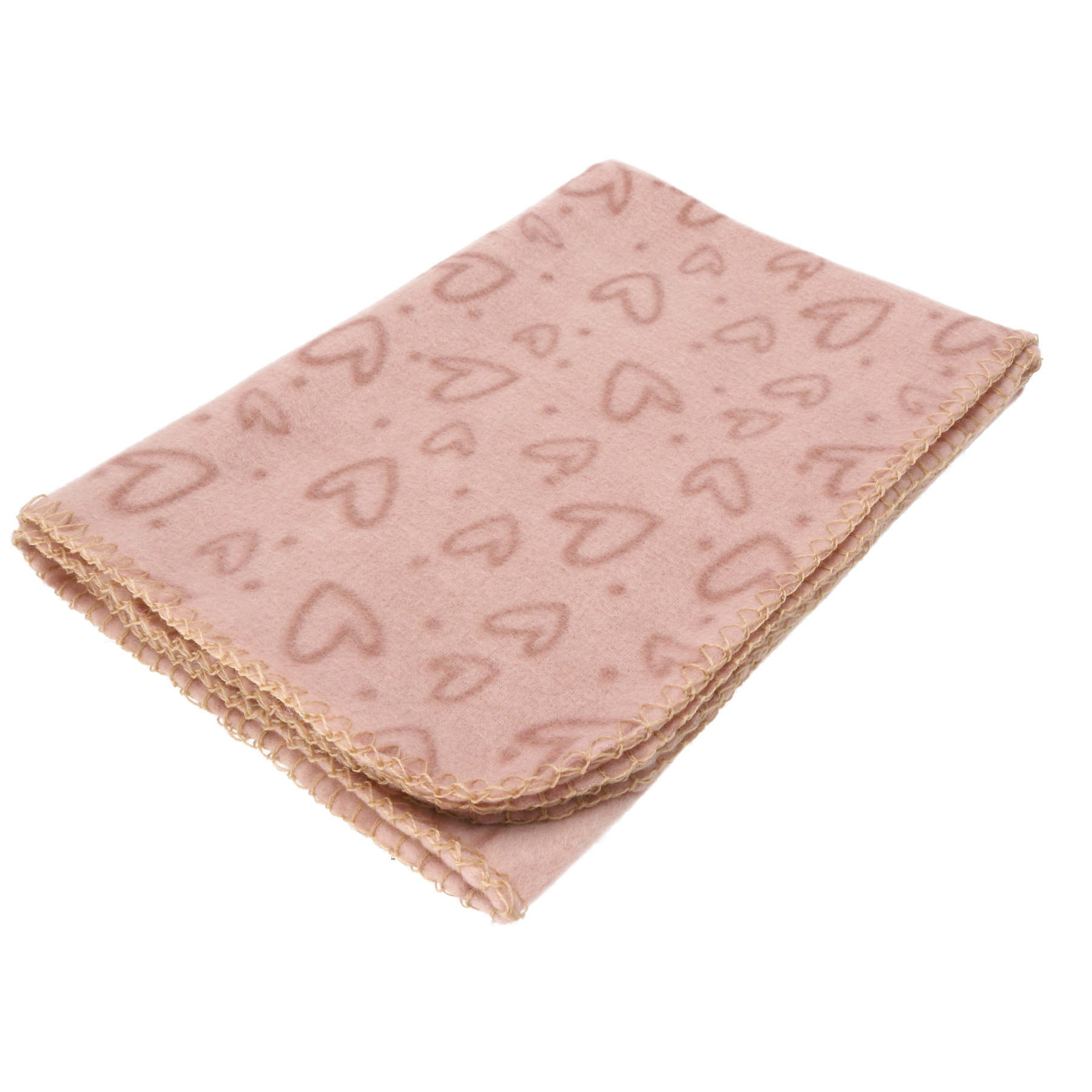 Dogman Fleecefilt Heart, Rosa