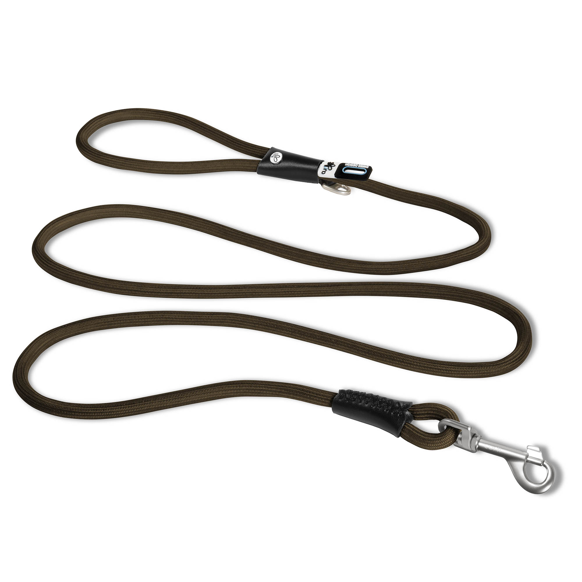 Curli Stretch Comfort Leash, Brun