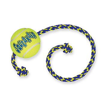 Kong SqueakAir Ball med Rep Gul M