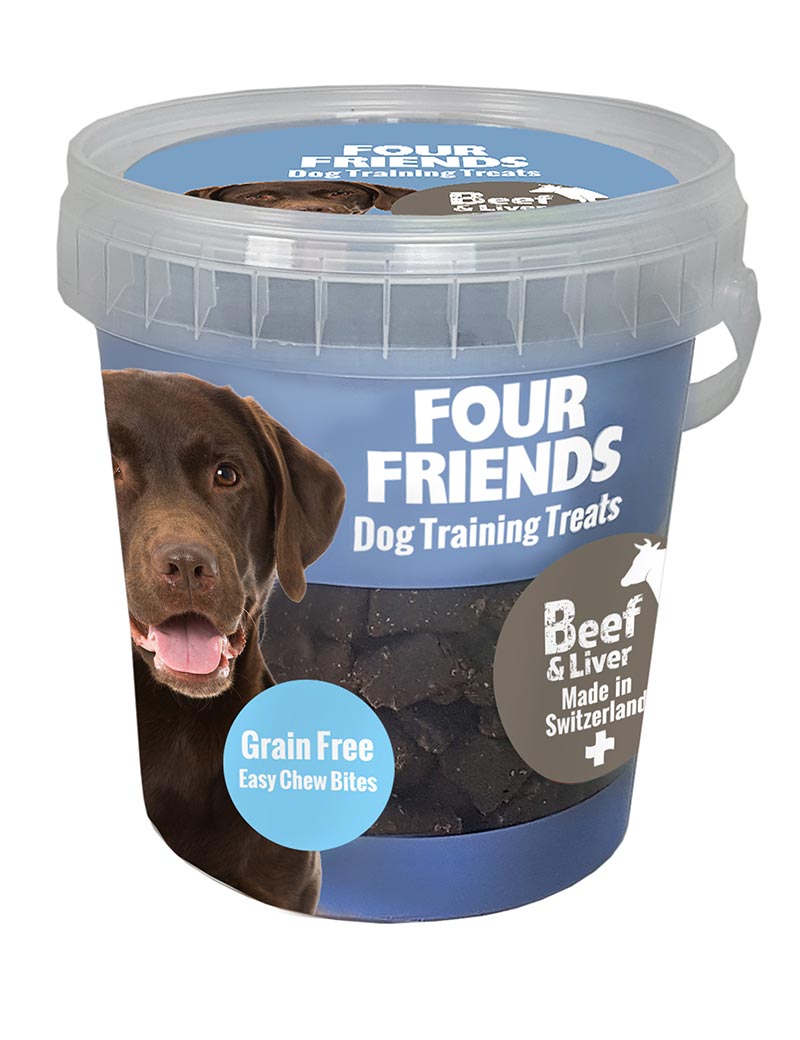 Four Friends Training Treats, Beef & Liver 400g