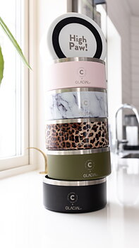 GLACIAL Termoskål Rostfri 900 ml, Vitmelerad
