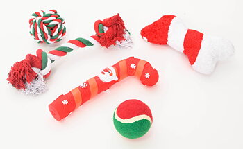 Julpaket Hundleksak Merry Christmas