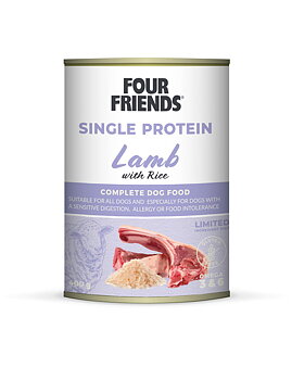Four Friends Single Protein Lamb & Rice 400 g