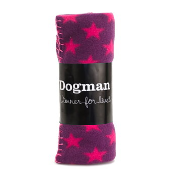 Dogman Fleecefilt Star, Lila