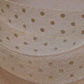 Prickigt Organzaband Creme 22M