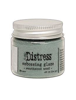 Embossing Glaze Weathered Wood