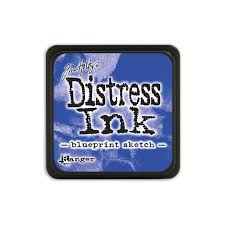 Tim Holtz Distress Mini Ink Pad - Blueprint Sketch