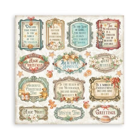 Scrapbooking Pad 10 sheets cm 30,5x30,5 (12"x12") - The Nutcracker  - 2