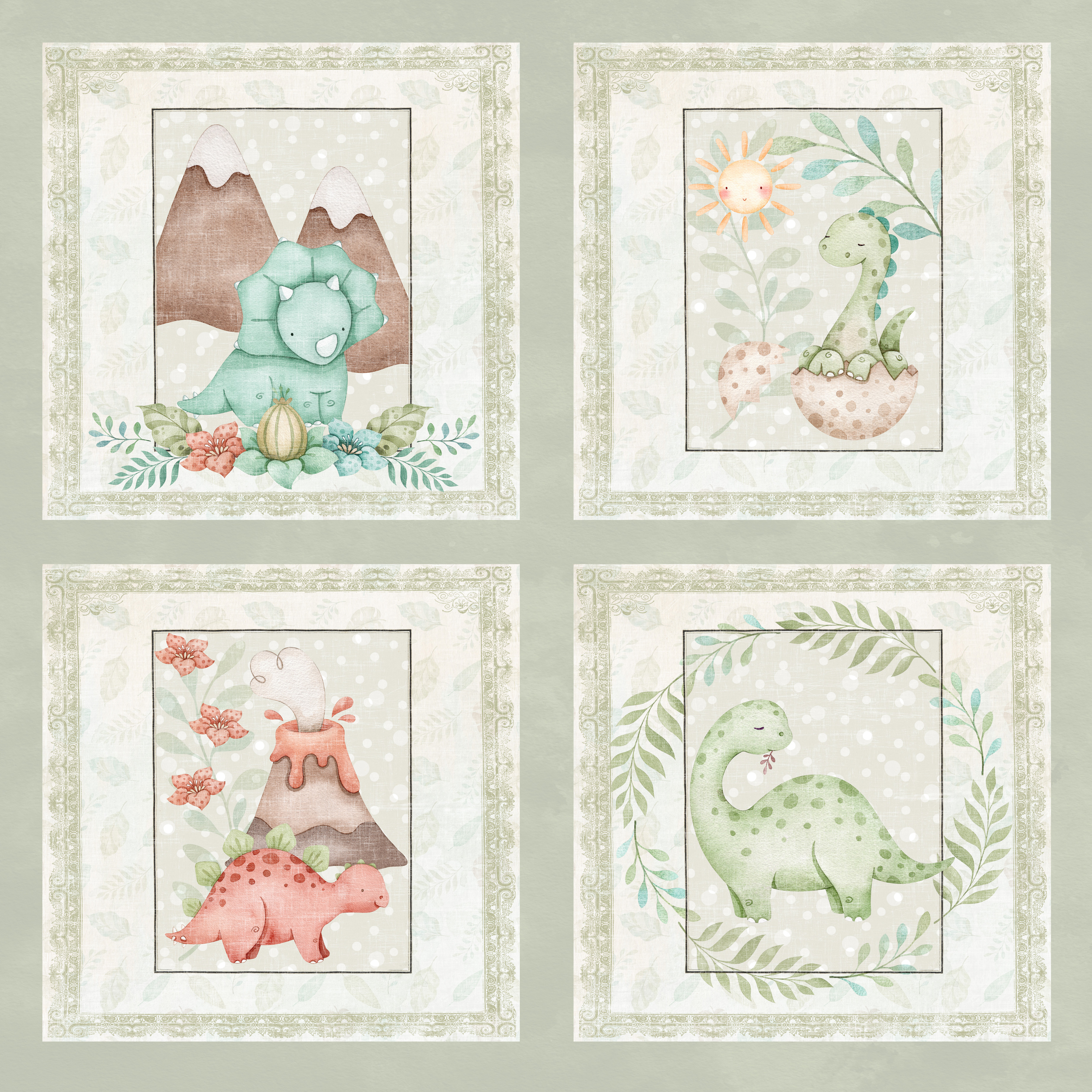 Paperpack Dinos 6x6 - 8