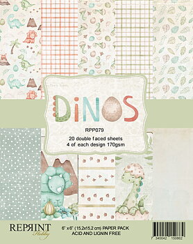 Paperpack Dinos 6x6