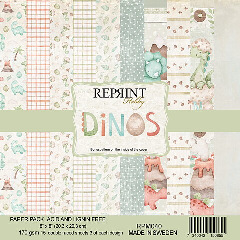 Paperpack Reprint - Dinos Collection pack 8x8