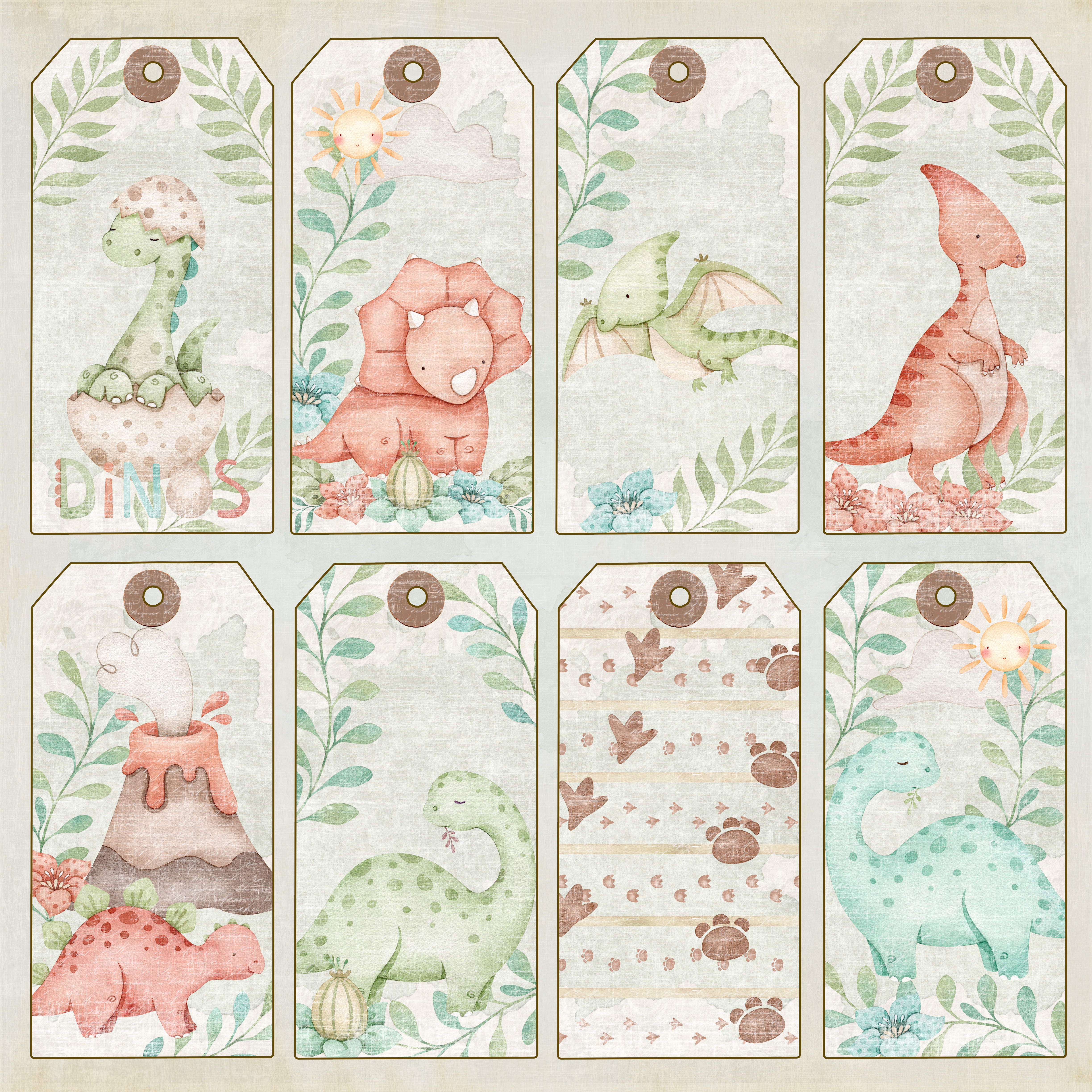 Paperpack Reprint - Dinos Collection pack 8x8 - 12