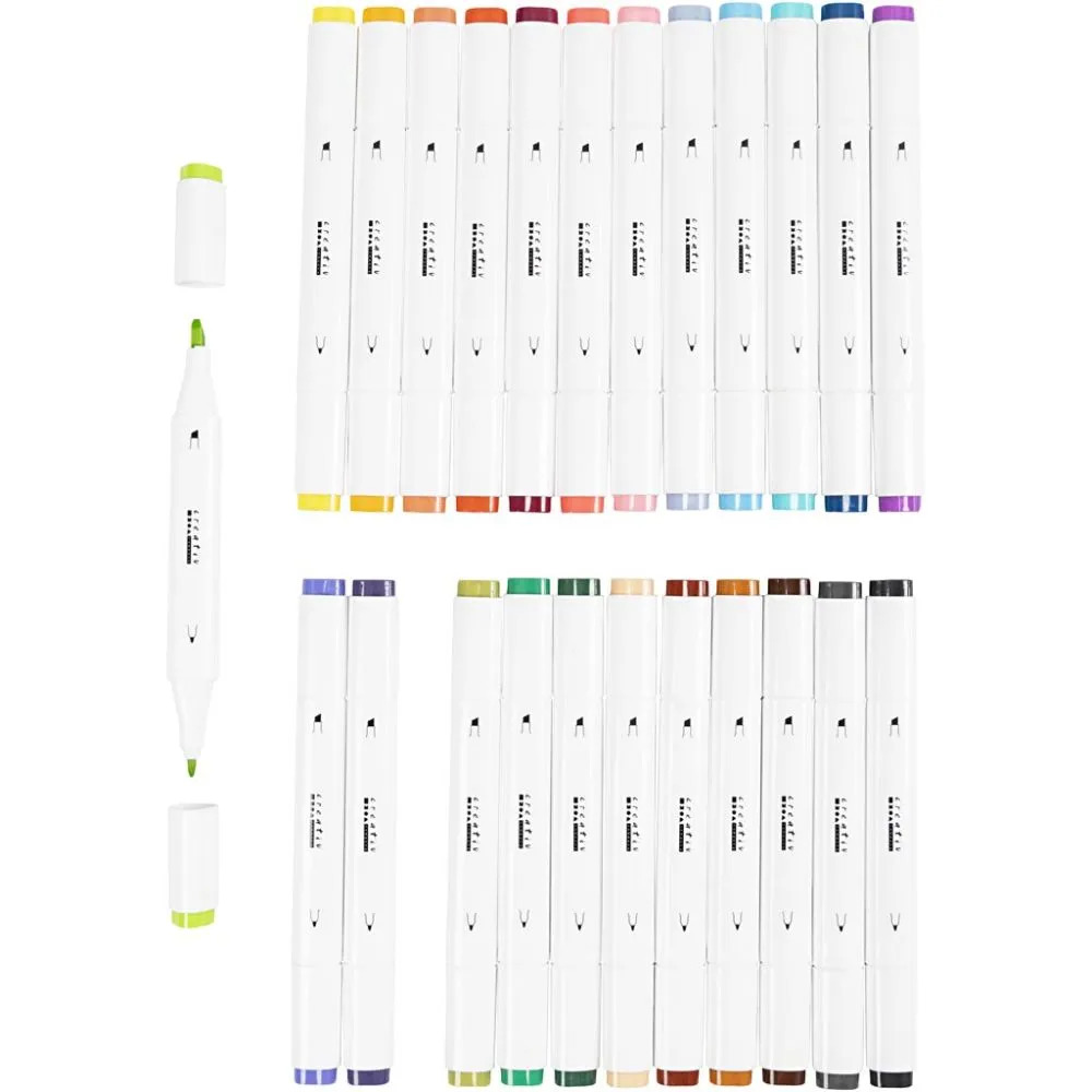 Illustration Marker - Set med 24 pennor - 2