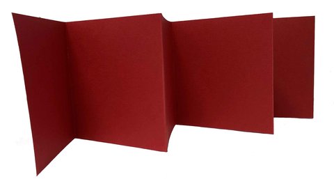 Accordion Cardstock Red