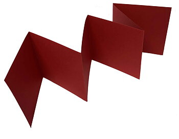 Accordion Cardstock Röd