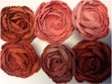 Pappersblommor  Vintage Roses Röda