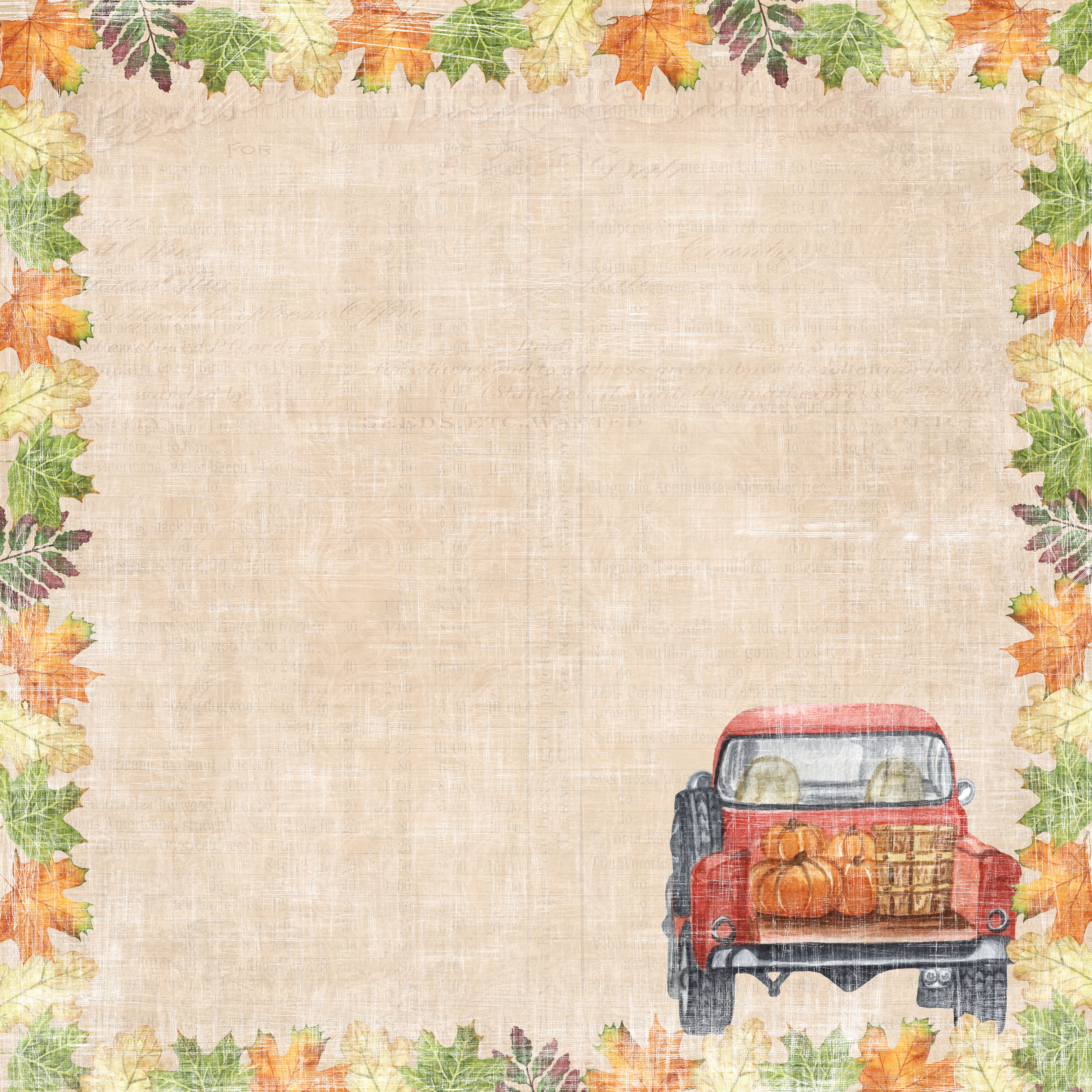 Paperpack Reprint -  Harvest TimeCollection Paperpack 12x12 - 3