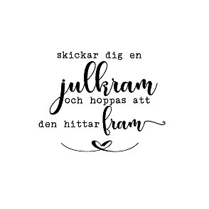 Skickar dig en julkram