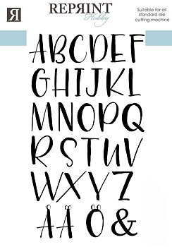 Dies - Reprint - Alfabet -  81x141  mm