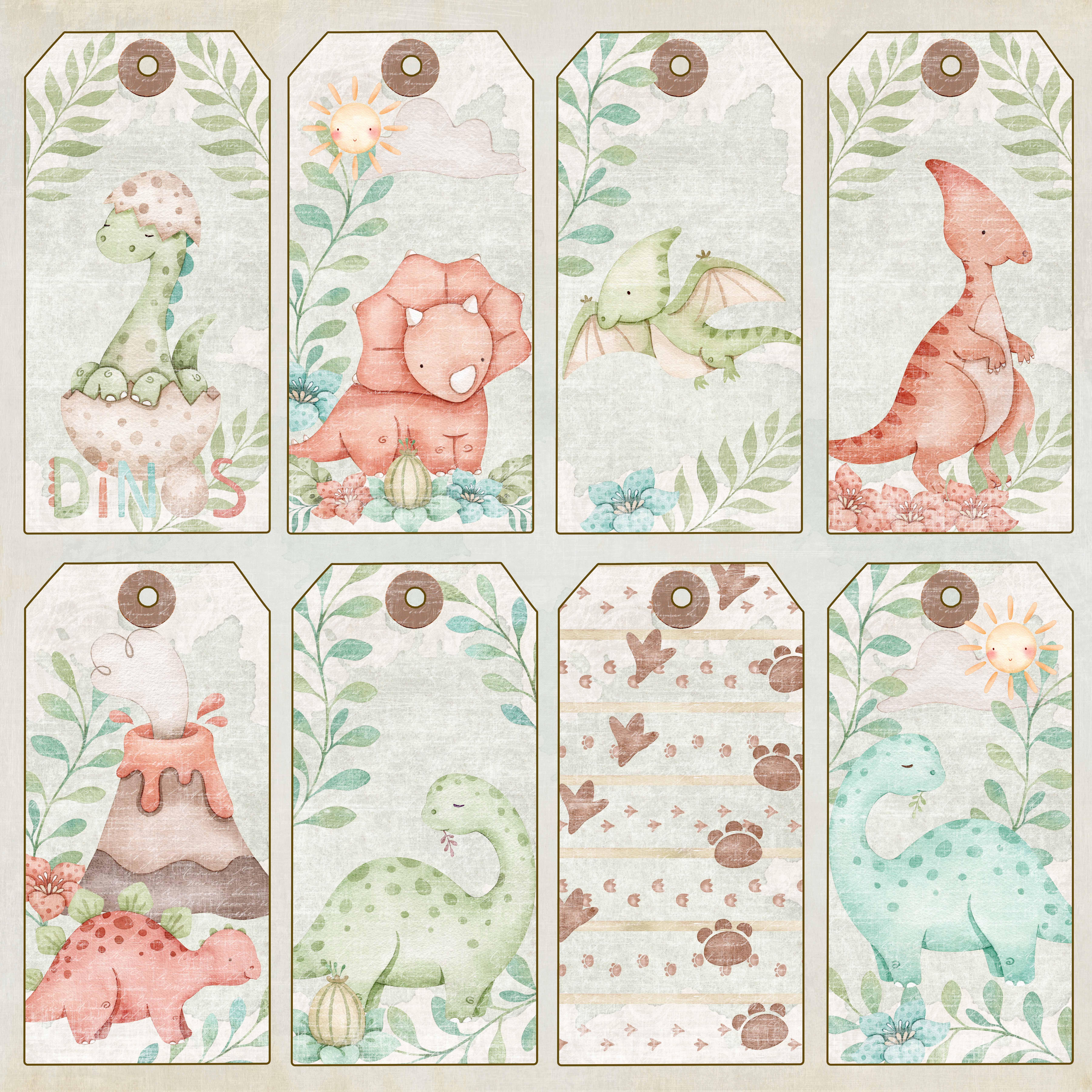 Papper Reprint - Dinos
