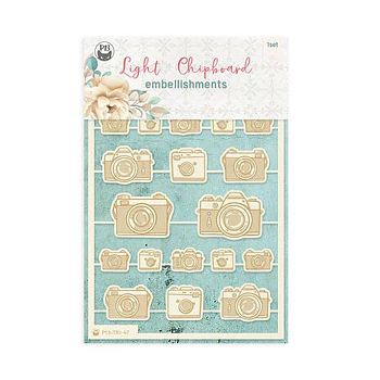 Travel Journal Light Chipboard Embellishments 04 (20pcs) (P13-TRJ-47)
