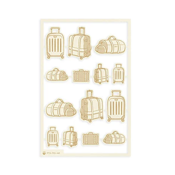 Travel Journal Light Chipboard Embellishments 03 (14pcs)