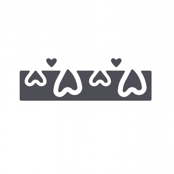 Punch Hearts Border - 2
