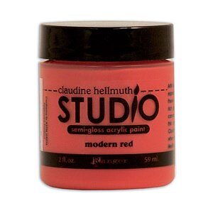 Claudine Hellmuth Studio acrylic paint Modern Red