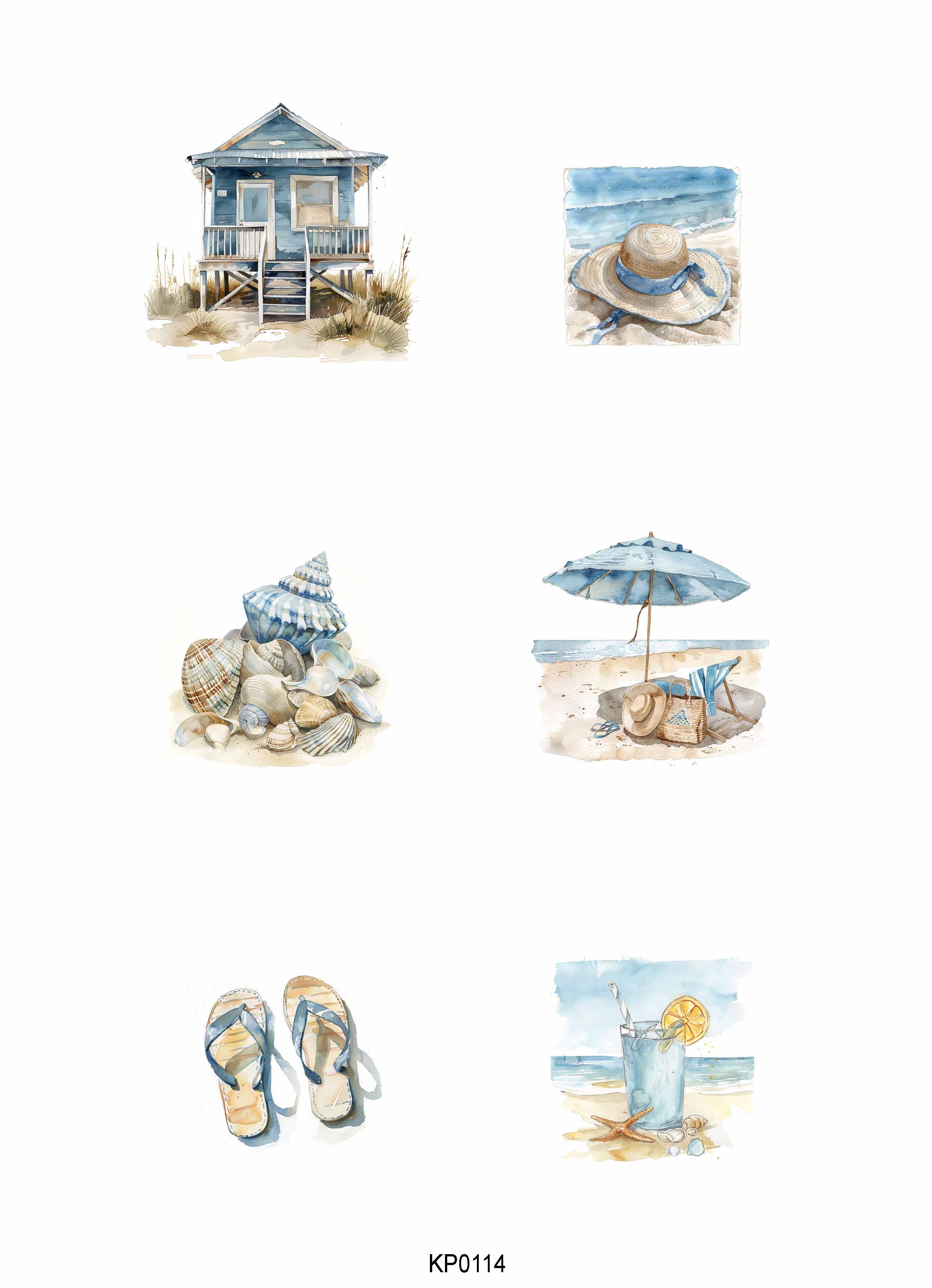 Papper Klippark - At the Sea -  A4