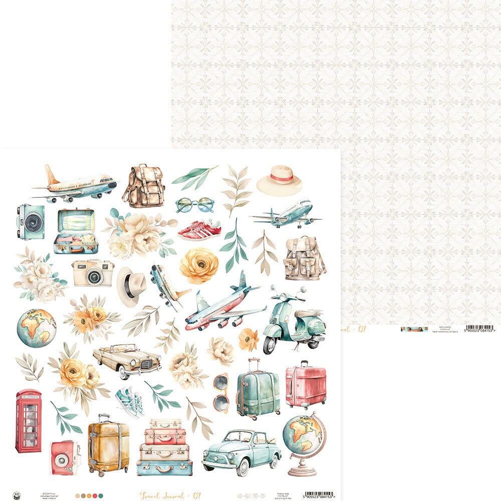 Travel Journal 12x12 Inch Paper Pad - 8