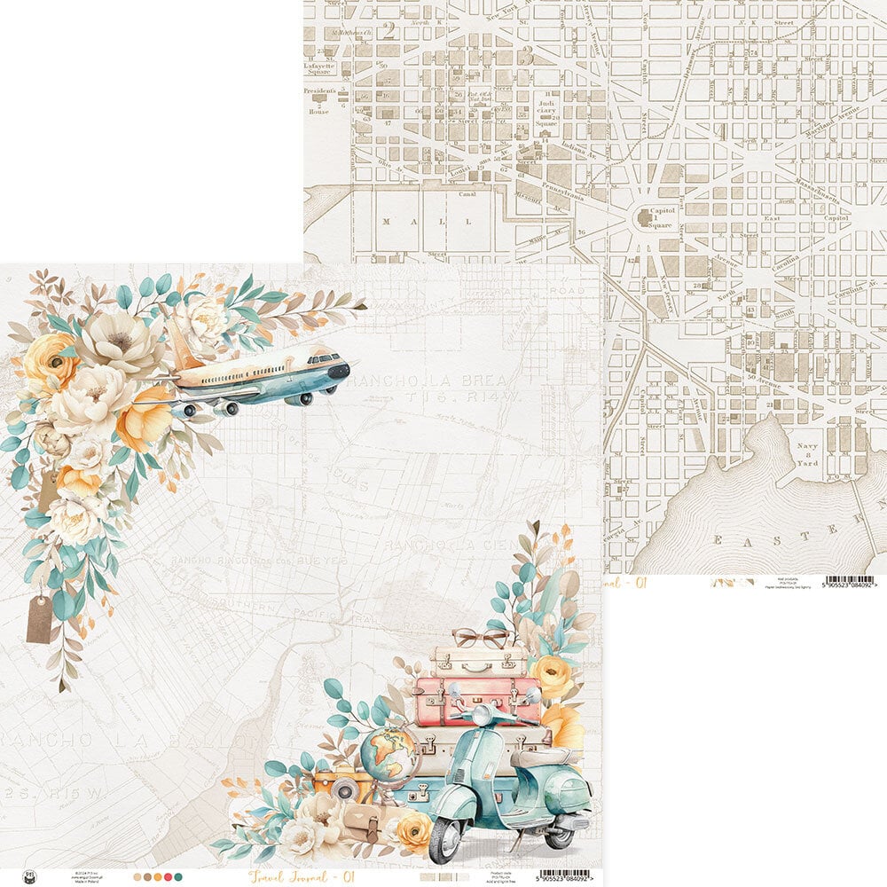 Travel Journal 12x12 Inch Paper Pad - 3