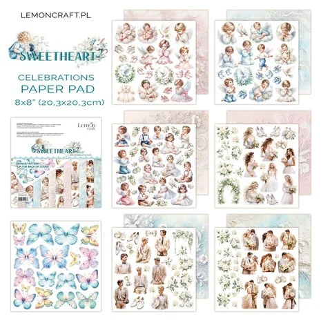 Sweetheart Celebrations 8x8 Inch Paper Pad - 2
