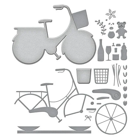 Big Bicycle Etched Dies - 2