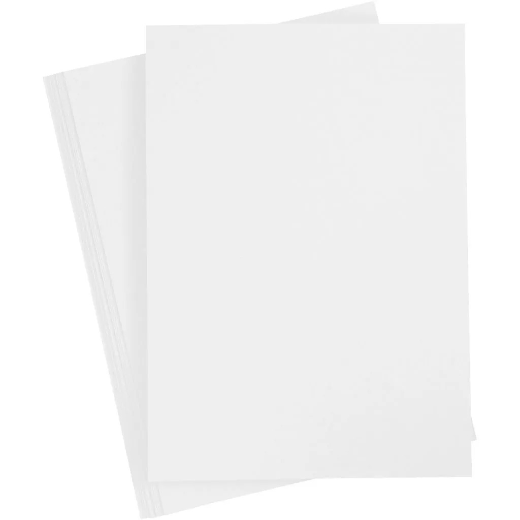 Cardstock A4 Snow white 190gsm 10 ark smooth